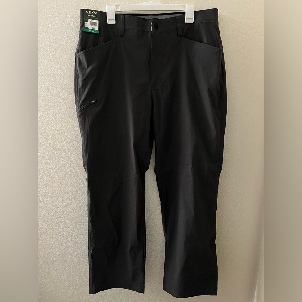 ORVIS New Water Repellant Asphalt Gray Tech Pant 38x30